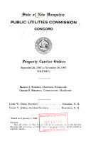 Reports and Orders