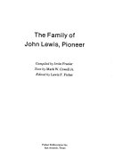 The Family of John Lewis, Pioneer