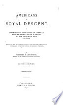 Americans of Royal Descent