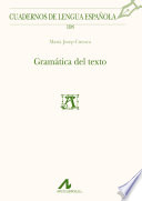 Gramática del texto - Maria Josep Cuenca