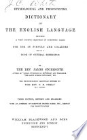 Etymological and Pronouncing Dictionary of the English Language - James Stormonth