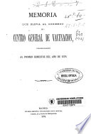 Memoria que eleva al gobierno el Centro General de Vacunación correspondientes al primer semestre del año de 1876
