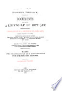 Documents pour servir à l'histoire du Mexique