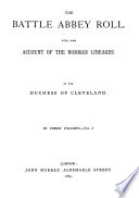 The Battle Abbey Roll - Catherine Lucy Wilhelmina Powlett Duchess of Cleveland