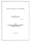 Frozen Food Locker Plant Or Home Freezer