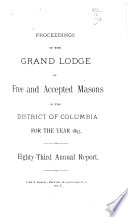 Proceedings of the Grand Lodge of Free and Accepted Masons of the District of Columbia