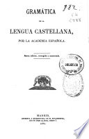 Gramática de la lengua castellana