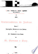 Historiadores de las Indias ...