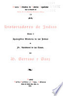 Historiadores de Indias - Manuel Serrano y Sanz