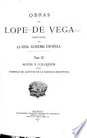 Obras, pub. por La Real academia española - Lope de Vega Carpio