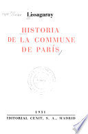 Historia de la Commune de París - Lissagaray