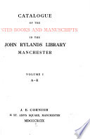 A-E - John Rylands Library