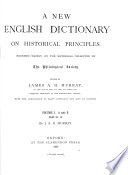 A New English Dictionary on Historical Principles: part 1. A (1888)