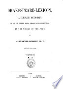 Shakespeare-lexicon: M-Z - Alexander Schmidt