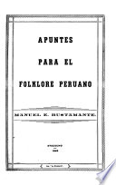 Apuntes para el folklore peruano