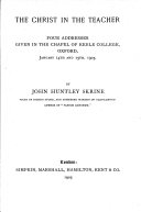 The Christ in the teacher, 4 addresses