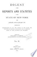 Digest of the Reports and Statutes of the State of New York from Jan. 1, 1890, to Jan. 1, 1897