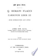 Carminum, liber I-IV
