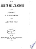 Actes de la Société philologique