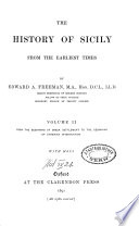 The History of Sicily from the Earliest Times