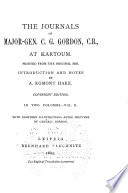 The Journals of Major-Gen. C.G. Gordon, C.B., at Kartoum