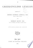 A Greek-English Lexicon
