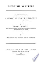 English Writers - Henry Morley