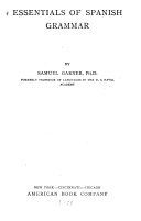 Essentials of Spanish Grammar