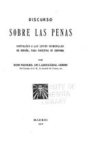 Discurso sobre las penas, contrahido á las leyes criminales de España