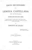 Gran diccionario de la lengua Castellana (de autoridades)