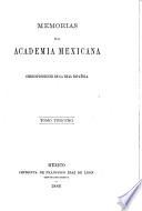 Memorias de la Academia Mexicana