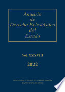 Anuario de Derecho Eclesiástico del Estado (vol. XXXVIII, 2022) - Varios autores