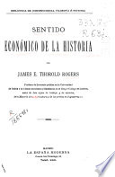 Sentido económico de la Historia
