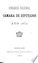Actas - Argentina. Congreso de la Nación. Cámara de Diputados de la Nación