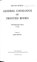 General catalogue of printed books