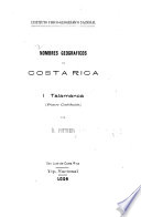 Nombres geograficos de Costa Rica