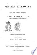 Smaller Dictionary of Greek and Roman Antiquities