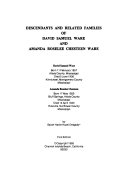 Descendants and Related Families of David Samuel Ware and Amanda Roselee Chesteen Ware