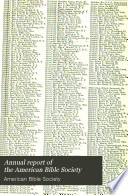 Annual Report of the American Bible Society