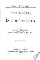 First exercises in English composition