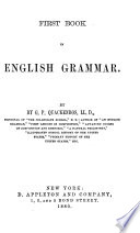 First Book in English Grammar