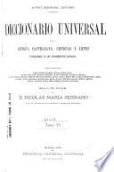 Diccionario universal de la lengua castellana - Nicolás María Serrano