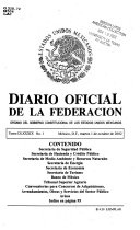 Diario oficial de la federación - Mexico