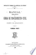 Manual teórico-práctico del Código de instrucción criminal