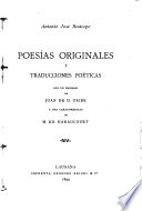 Poesías originales y traducciones poéticas