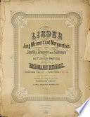 Lieder Jung Werner's und Margaretha's aus Scheffels 