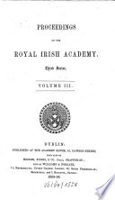 Proceedings of the Royal Irish Academy