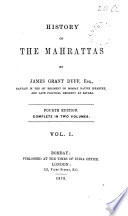 History of the Mahrattas