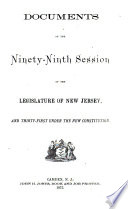 Documents of the ... Legislature of the State of New Jersey