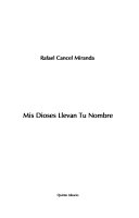 Mis dioses llevan tu nombre